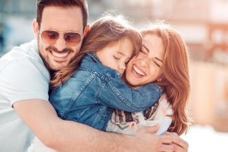 happy young family happy young family